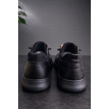 Premium Siyah Deri Erkek Ayakkabı – Günlük Kullanım, Rahat ve Şık