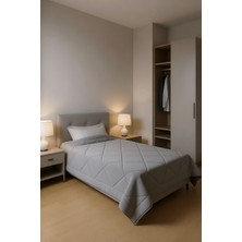 Mona Yatak Wellsoft Tek Kişilik Yorgan 155×215 cm - 300 gr – Yumuşak, Nefes Alabilir, Gri