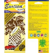 Exotica Fresheners Palm Trees Guccı Oud Oto Asma Koku (Made In Usa)