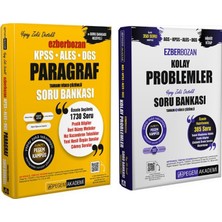 Pegem Yayınları Kpss Ales Dgs Ezberbozan Paragraf ve Problemler Soru Bankası Seti 2 Kitap