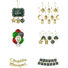 Özbience 2023 Ramazan Süs Seti, Renkli ve Şık Dekorasyon Malzemeleri