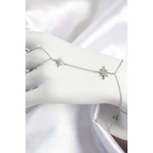 Hatıra Kutusu Pirinç Zirkon Taşlı Kutup Yıldızı Model Gümüş Renk Kadın Şahmeran - Lisinya