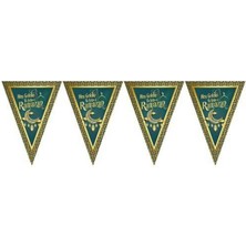 Özbience Ramazan Bayramı Üçgen Flama, 180 Cm, 10'lu Set, Dini ve Kültürel Süsleme