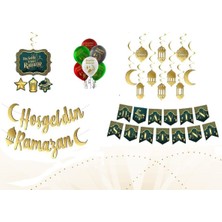 Özbience Renkli 22 Parça Ramazan Süsleri Seti, Şık ve Çekici Dekorasyon Malzemeleri