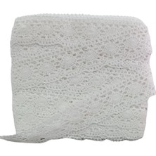 NessiWorld Kopanaki Dantel En 5 cm Badem Model Beyaz 1 Metre