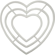 NessiWorld Kalp Makrome Halkası 3'lü 20 cm