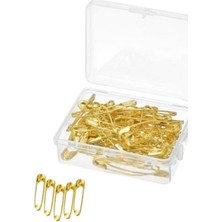 NessiWorld Çengelli Iğne 50'li Altın Kutuda 3cm