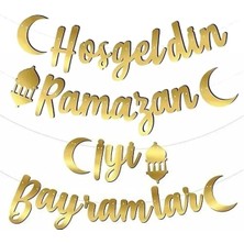 Özbience Renkli ve Şık Ramazan Süs Dekorasyon Takımı, Ev ve Mekan Için Süsler