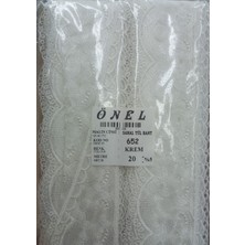 NessiWorld Dantel Polyester Sanal Tül Bant Krem 20 Metre En 6 cm ON-652-KR
