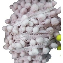 NessiWorld Sıralı Ponpon 1 Metre Pudra