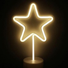 Vice Avm Yıldız Tasarımlı Neon Led Masa Ve Gece Lambası Dekoratif Işık GO-53-vice