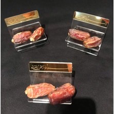 Özbience Şeffaf 6'lı Hurmalık Seti, Ramazan Süsü ve Hurma Rahlesi