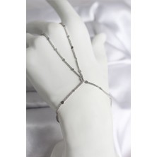 Hatıra Kutusu 316L Çelik Gümüş Renk Parçalı Ezme Zincir Model Kadın Şahmeran - Lisinya