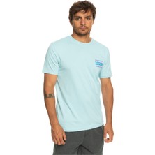 Quiksilver Warpedframes Erkek Mavi Tişört