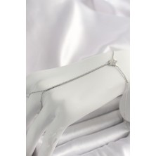 Hatıra Kutusu Pirinç Gümüş Renk Su Yolu Zirkon Taşlı Yıldız Model Kadın Şahmeran - Lisinya