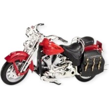 Hatıra Kutusu 1:12 Ölçekli Model Motosiklet - Classic - HX796 - Kırmızı (Lisinya)