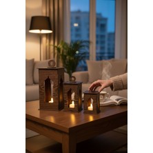 Özbience Pilli LED Ramazan Feneri, Dekoratif ve Hediye, 10X15 cm