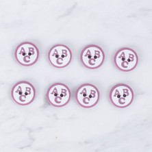 urfakent bilişim ve medya danışmanlık Loren Crafts 8 Li Abc Vişne Çürüğü Düğme - 0558