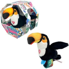 Hatıra Kutusu Peluş Ses Tekrarlı Hayvan Bileklik Aksesuar - Tukan Kuşu  (Lisinya)