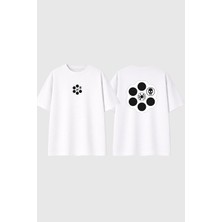 Urbvn Who Next Tasarım Baskılı Beyaz Oversize T Shirt