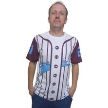 Erkek T-Shirt 61 Numara Baskılı Siyah (Kesik Elyaf Kumaş)