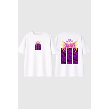 Urbvn The Exorcist Tasarım Baskılı Beyaz Oversize T Shirt