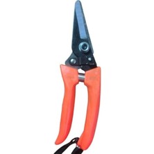 Skygo Metal Dar Ağız Bağ Makası, Turuncu Plastik Saplı, Bahçe ve Bağ Budama Için