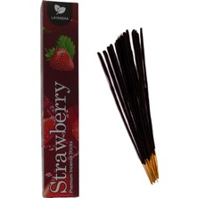 Skygo Layansaa Strawberry (Çilek) Kokusu Özel Aroma Kokusu Agarbatti Arınma 20 Adet 1 Paket Çubuk Tütsü