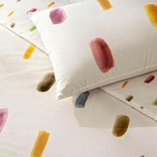 Skygo Jullian Düz Pamuk Nevresim Takımı, Krem, Tek Kişilik