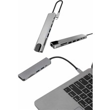 Hatıra Kutusu Çevirici Dönüştürücü Adaptör Macbook 3 In 1 Type-C To Hdmı USB 3.0 - Lisinya
