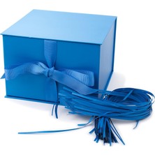 Skygo Hanuka,, Tatiller, Babalar Günü, Doğum Günleri, Doğum Günleri, Doğum Günleri ve Mezuniyet Için Kapaklı ve Kağıt Dolgulu 7 Inç Hediye Kutusu (Mavi) Büyük (5EBC1120)