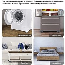 Skygo Çamaşır Makinesi Ayağı Titreşim Gürültü Hareket Önleyici Mobilya Yükseltici Ayak (4 Adet)