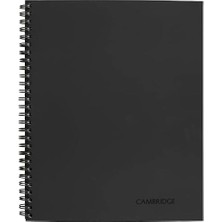 Skygo 06132 Yandan Bağlı Iş Defteri,, Toplantı Notları, 11 x 8 1/4, 80 Yaprak, Siyah