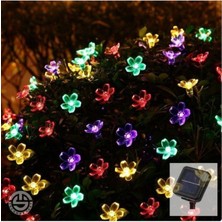 Urfakent Solar 30 Ledli Çiçekli Rgb Bahçe Aydınlatma Dekorasyon Güneş Enerjili