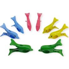 Hatıra Kutusu MNDL02 - Plaj Havlusu Mandalı Yunus Desenli 4 Ast (Lisinya)