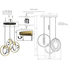 Skygo Fedo 3'lü Lak Sarkıt Avize 3XE27