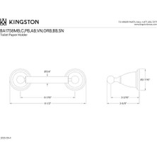 Skygo BA1758PB Tuvalet Kağıdı Tutacağı, Parlak Pirinç, 11 Inç