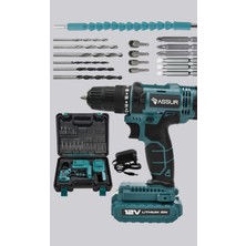 Astraltech 18 Parça Dijital Matkap Seti Çift Bataryalı