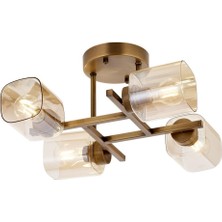 Skygo AR-60271-4E Eskitme Kaplama Modern Avize E27 Metal Cam 44CM