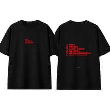 Urbvn Private Tasarım Baskılı Siyah Oversize T-Shirt