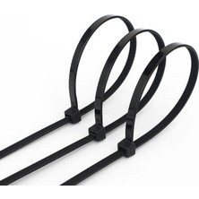 Skygo 100 Adet Kablo Bağı Seti, Amerikan Kelepçesi, Cırt Elektrik Kablo Bağı, Dayanıklı ve Çok Yönlü Kullanım Için Ideal, Organizasyon ve Düzenleme (Siyah, 3.6X370MM)