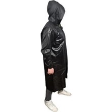 Go İthalat Pardesü Siyah Yağmurluk (5468)