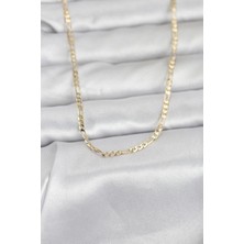 Hatıra Kutusu cm 14K Gold Renk Ince Kuşgözü Zincir Model 60 cm Kadın Kolye - Lisinya