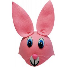 Zero Land Snmswrld Pembe Renk Kulaklı Tavşan Şapkası Hayvan Şapkası