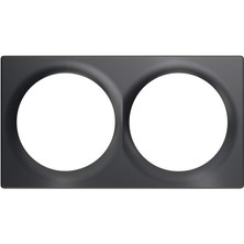 Skygo Fıbaro Walli Double Cover Plate/walli Cihazları Için Yüksek Kaliteli Çift Kapak Plakası, Antrasit, FG-WX-PP-0003-8