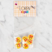 Urfakent Loren Crafts 8 Li Sarı Düğme - 665