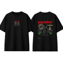Urbvn Camel Paradox Tasarım Baskılı Siyah Oversize T-Shirt