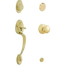 Skygo F93PLY505605 Plymouth Plymouth Düğmeli, Parlak Pirinç ile Aktif Olmayan Tutamak