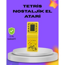 Hatıra Kutusu Klasik Tetris Oyunu El Konsolu – Taşınabilir Pil ile Çalışan Retro El Aterisi - Lisinya