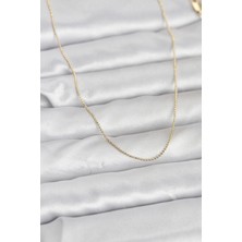 Hatıra Kutusu cm 14K Gold Renk Ince Top Zincirli 60 cm Kadın Kolye - Lisinya